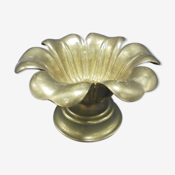 Brass flower ashtray