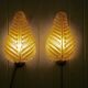 Pair of Murano glass wall lights by Toso & Barovier, 1960