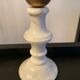 Pair of vintage lamps in marble and glass 70s