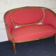 sofa style louis xvi th model medallion basket