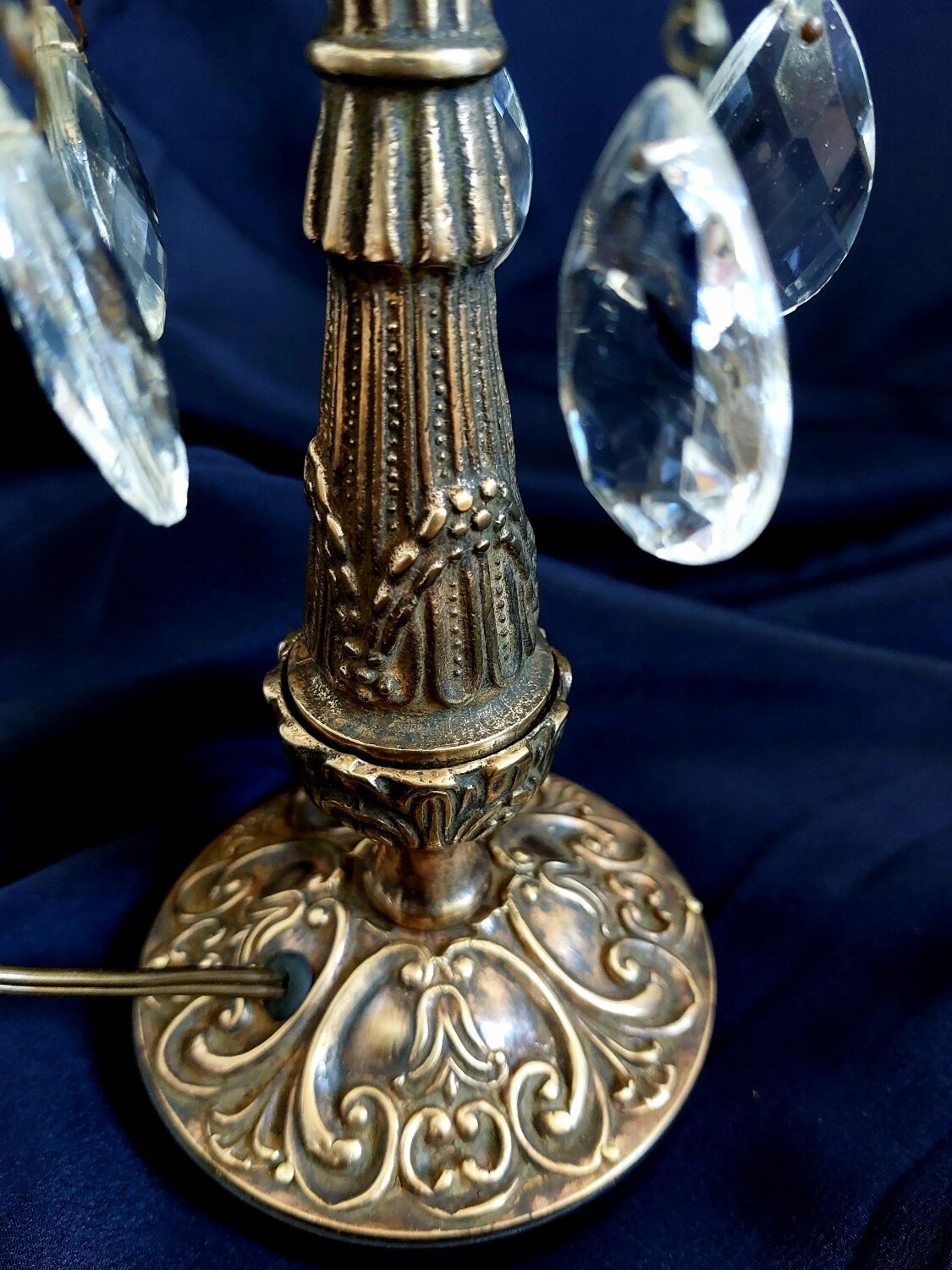 Small vintage brass lamp