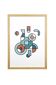 Illustration - Abstract geometric graphic colorful A3 poster numbered #001