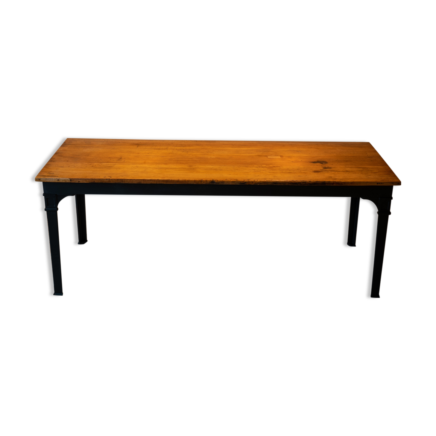 Reichsbahn table with narrow original beech top