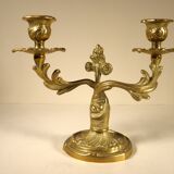 Chandelier with two brass fires