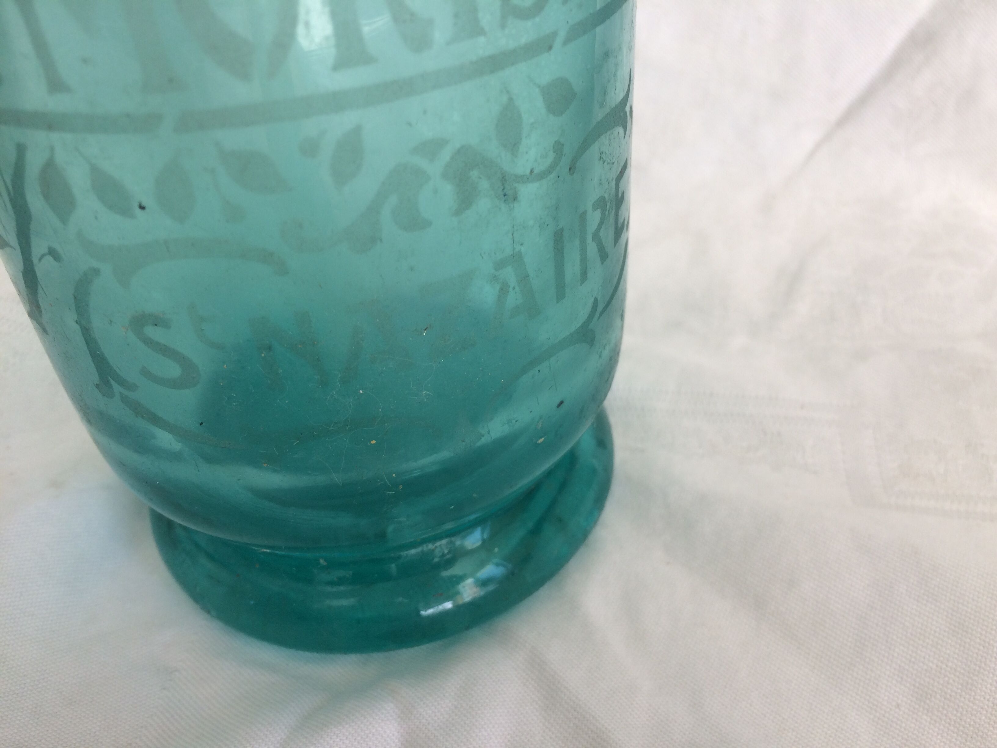 Blue siphon Seltz water