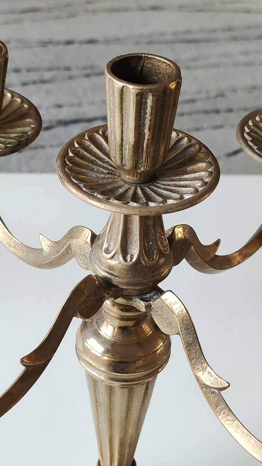 Large Baroque/Rocaille style candlestick/candelabra 5 lights. Mid 20th century