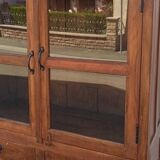 Antique teak cabinet with two drawers and four doors