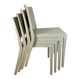 Set of 4 Lizz chairs by Piero Lissoni for Kartell