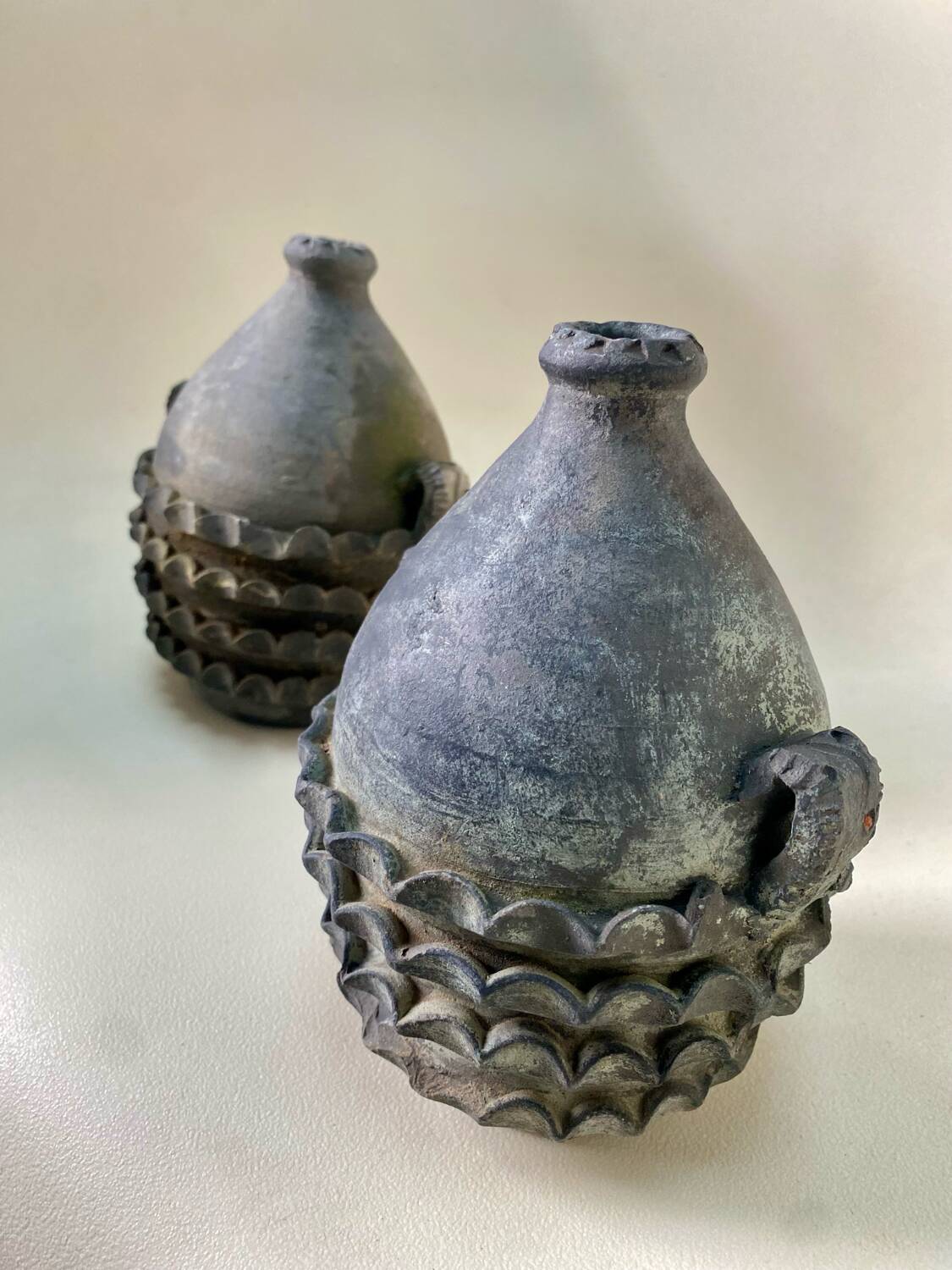 Pair of terracotta vases
