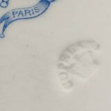 Large white: blue dish. French Anglo Company.