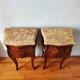 Pair of Louis XV style bedside tables