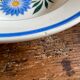 Iron earth plates Blue and pink floral pattern 10 pieces