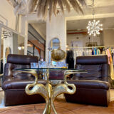 Hollywood Regency Heron Coffee Table