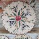 Dessert service 6 pieces 5 people ceramic signed Berger Antibes