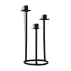 Bougeoir, candlestick 3 Scandinavian metal lights