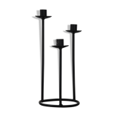 Bougeoir, candlestick 3 Scandinavian metal lights