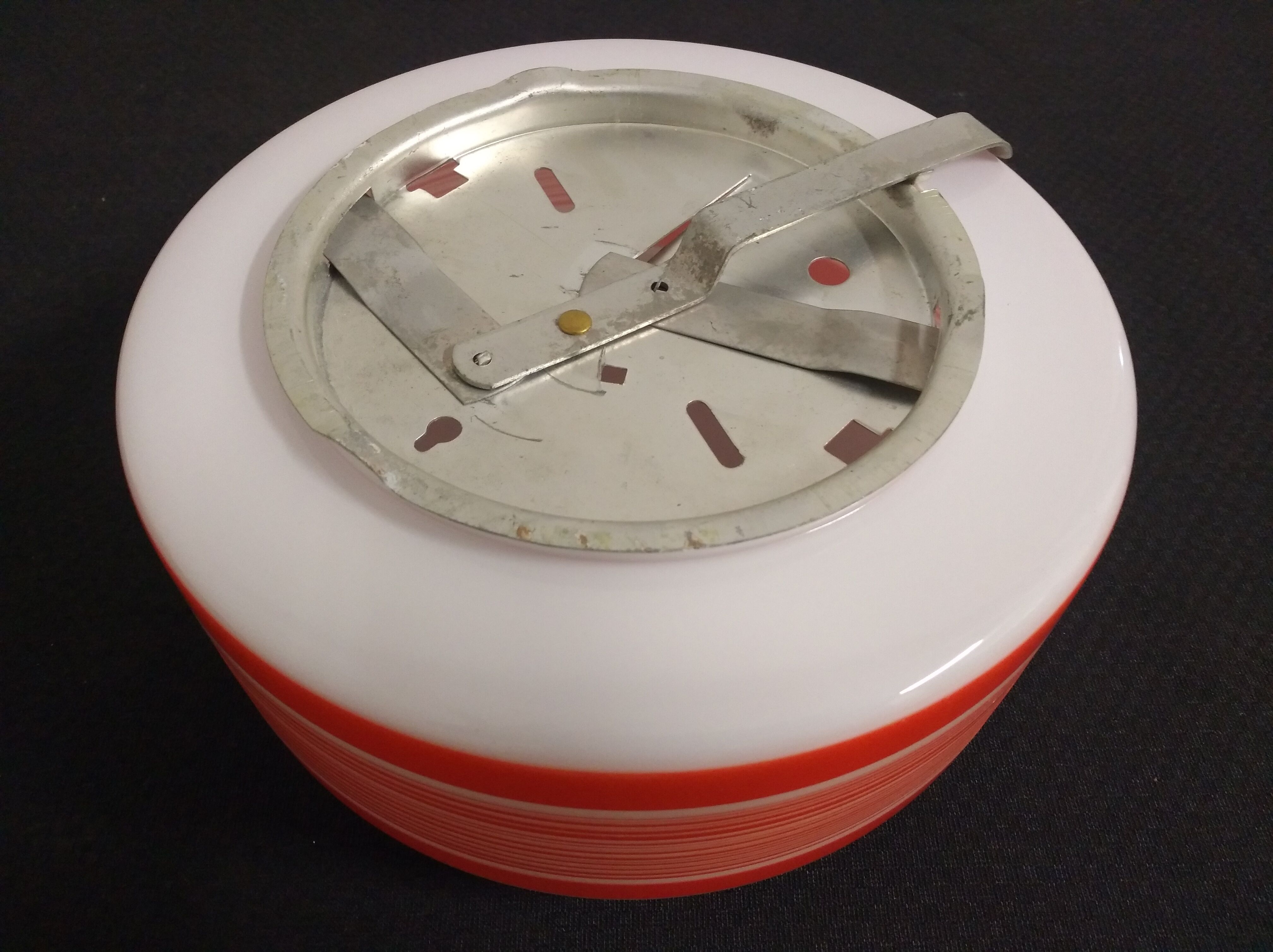 Opalin glass ceiling light from the 70s