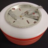Opalin glass ceiling light from the 70s