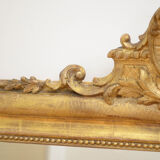 Miroir en bois doré français du 19e siècle -147x98cmm