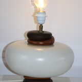 Kostka ceramic and wood lamp foot 400mm