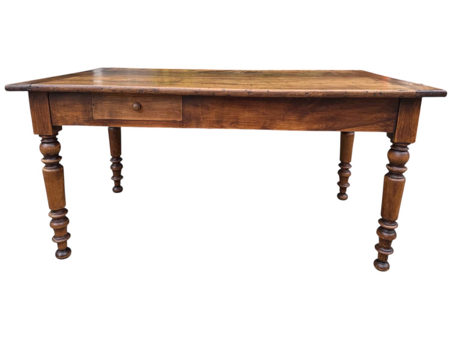 Louis Philippe walnut farmhouse table, 19th century