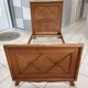 Single bed with crosspieces Manufrance vintage 1950