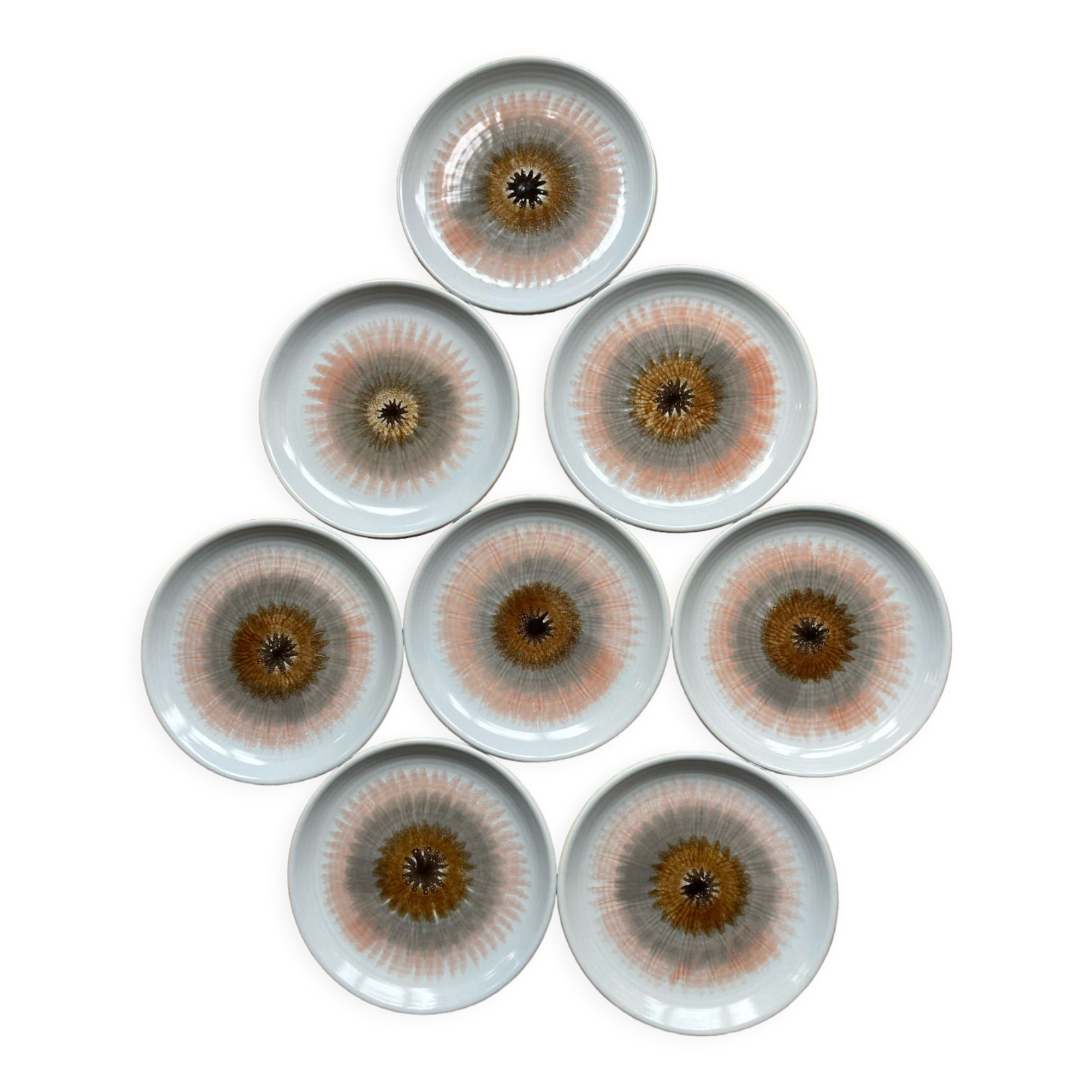 Dessert plates sea urchin saint amand by 8