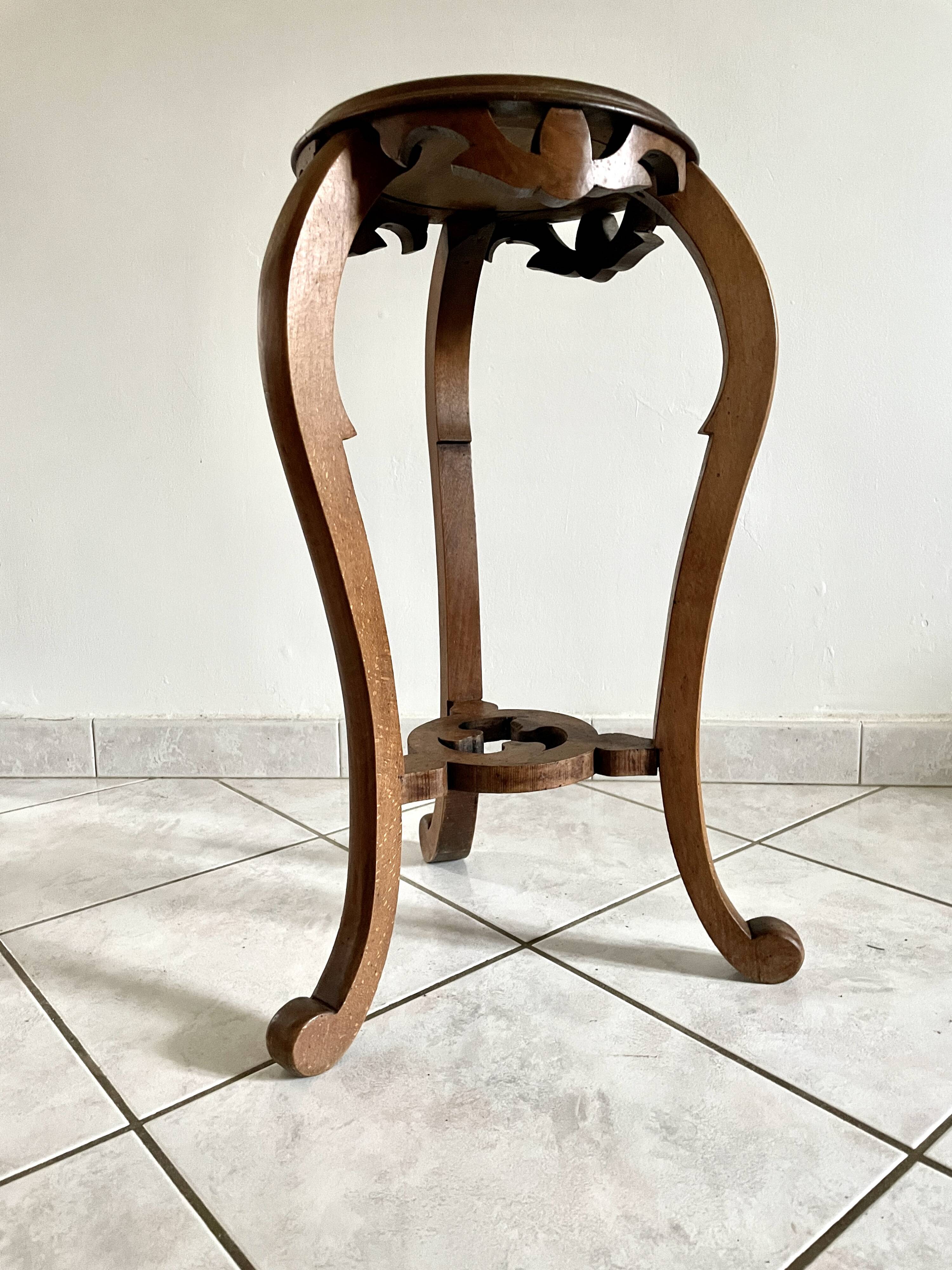 20th century walnut side table