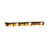 Portemanteau en bois esprit bambou