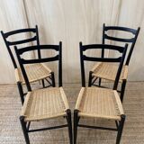 Serie de 4 chaises italienne - 1960