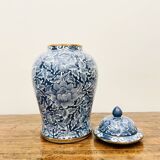 Beautiful Royal Benjarong Ginger Jar or Vase – Blue and Gold