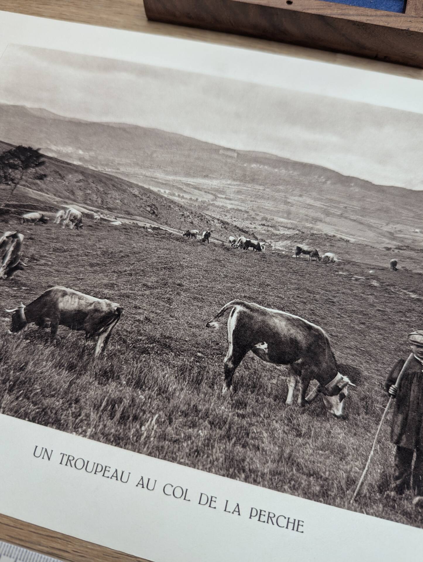 Col de la Perche, Pyrénées-Orientales, photo print from 1937.