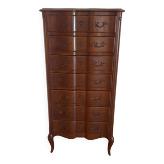 Louis XV Chest of Drawers - 7 Drawers - Cherrywood Very good condition.