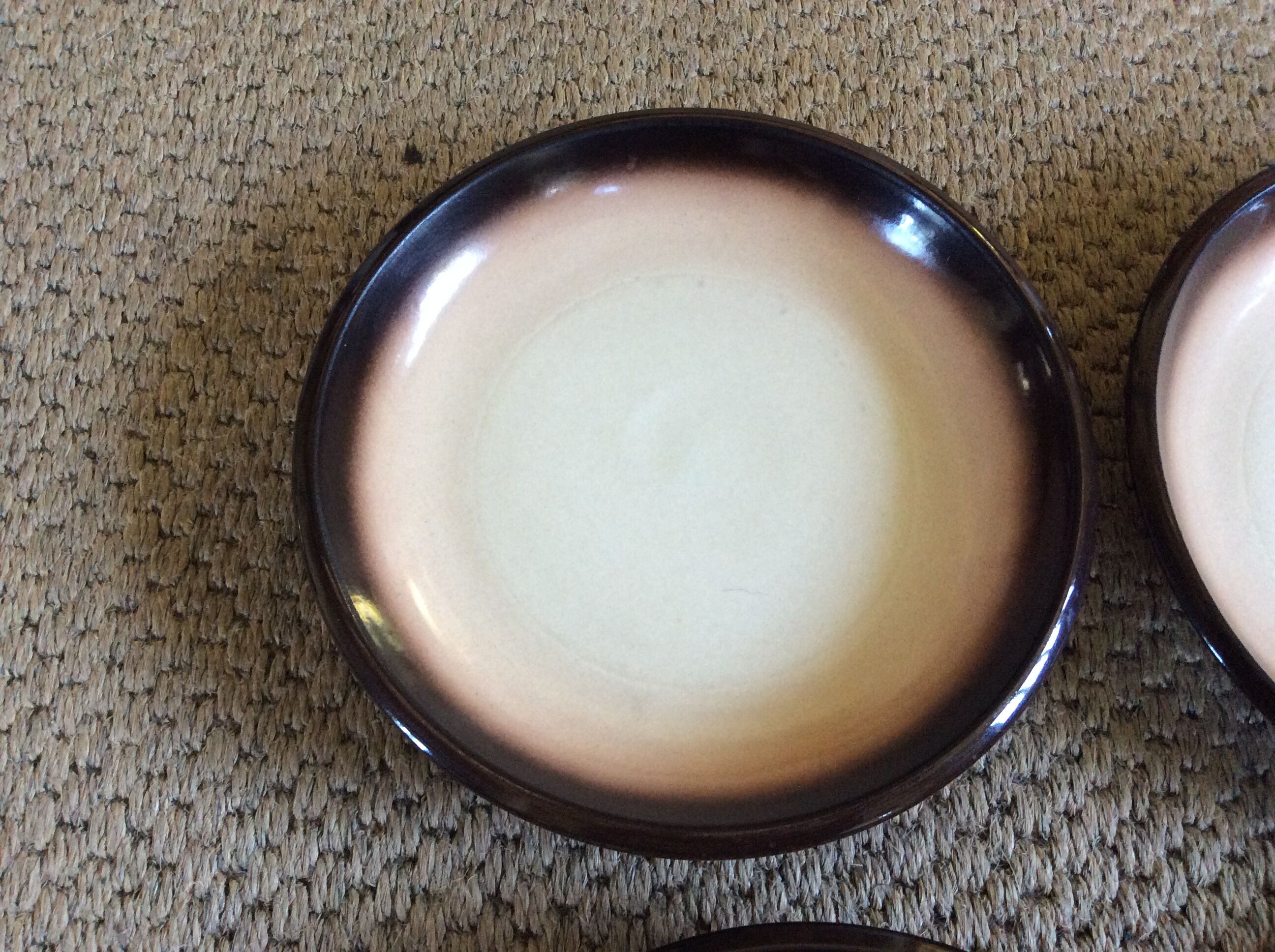 Series of 6 semi-hollow plates