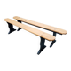 Pair of large wooden benches
