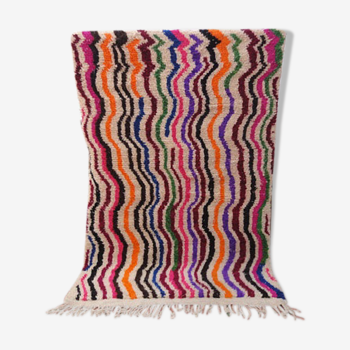 moroccan hand-woven azilal carpet berber 212 x 136 cm