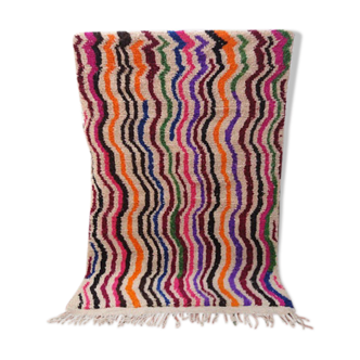 moroccan hand-woven azilal carpet berber 212 x 136 cm