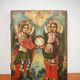 Antique Orthodox icon of Archangels Michael and Gabriel 1857