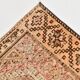 4x8 Brown Cream Geometric Vintage Rug, 112x241Cm