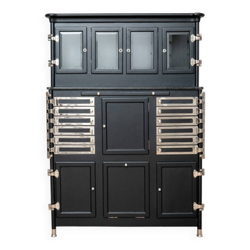 Cabinet d'instruments dentaires allemand par Arnold Biber, Pforzheim, vers 1920