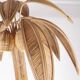 Lampadaire palmier-cocotier en rotin