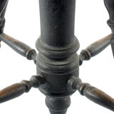 Dutch antique adjustable piano stool