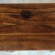 Old small desk side table / 1 drawer / turned wood feet