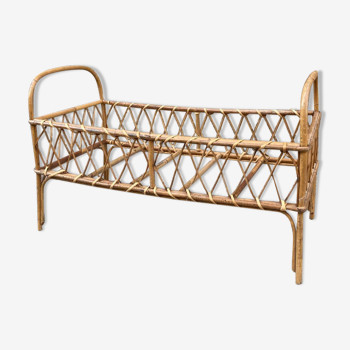 Rattan bed for doll