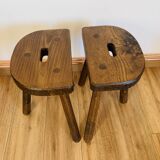 Pair of tripod stools