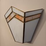 Stained glass wall lamp