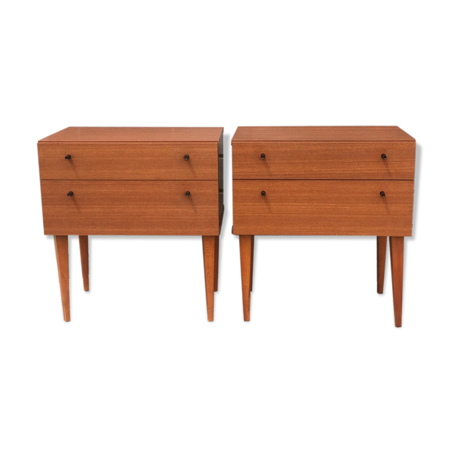 Pair of nightstands vintage of the 1950s