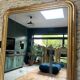 Antique Louis-Philippe mirror 200/150cm gold leaf and mercury glass