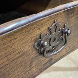 18th century English rustic console in chestnut and cherry