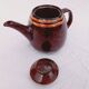 Vintage glazed stoneware teapot